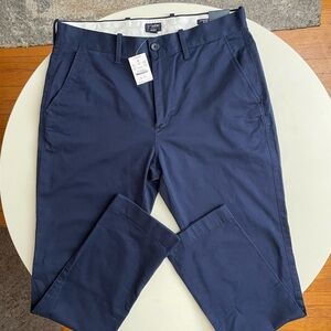 J. Crew Factory Men’s Athletic Slim Fit Chino Pant Navy 31x32 New